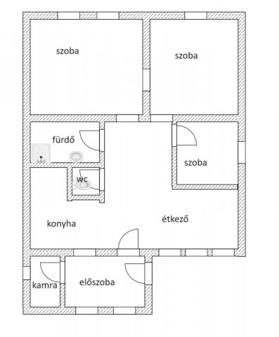 Eladó családi ház, Makón 35 M Ft, 3 szobás