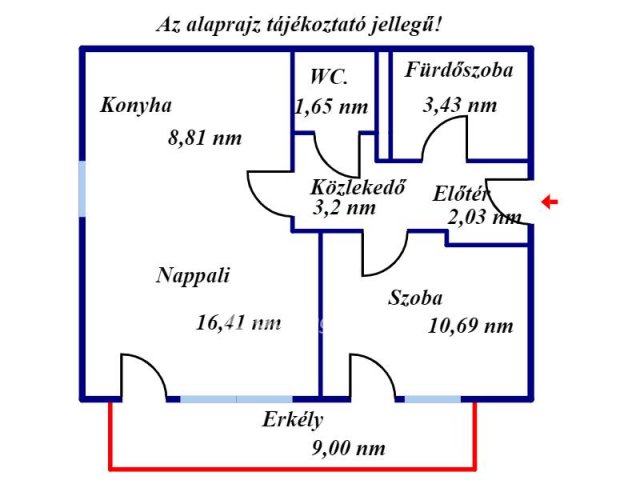 Eladó téglalakás, Kecskeméten 52.65 M Ft, 1+1 szobás