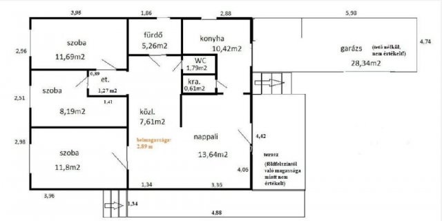Eladó családi ház, Versegen 14.9 M Ft, 2+1 szobás