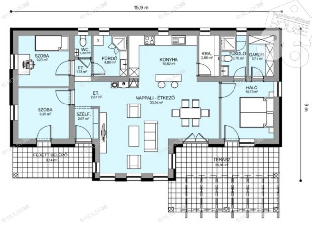 Eladó családi ház, Kecskeméten, Smetana utcában 82.6 M Ft