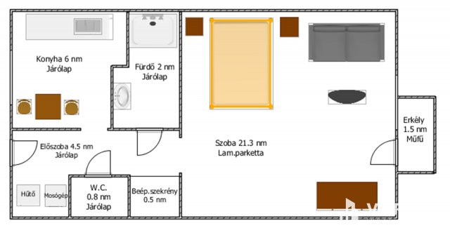 Kiadó téglalakás, albérlet, Salgótarjánban 105 E Ft / hó