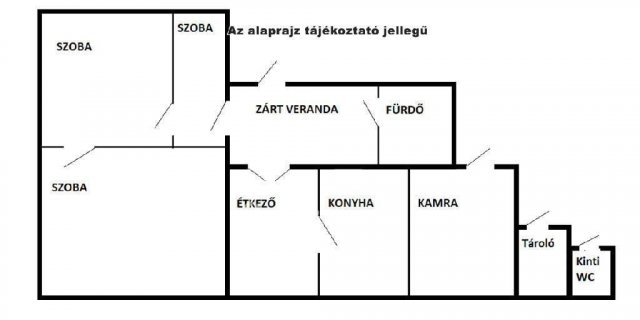 Eladó családi ház, Szalkszentmártonon 17 M Ft, 2 szobás