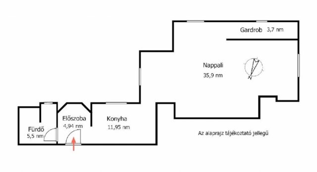 Eladó téglalakás, Budapesten, VI. kerületben 69 M Ft, 2 szobás