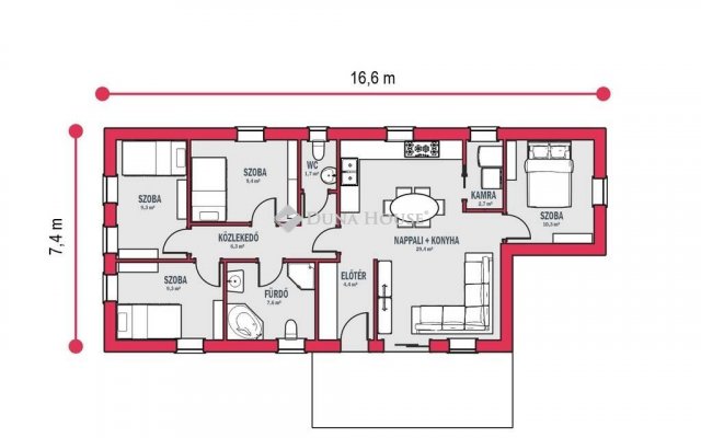 Eladó családi ház, Cegléden 51.6 M Ft, 5 szobás