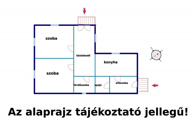 Eladó családi ház, Úrin, Rózsika utcában 37.49 M Ft, 2 szobás