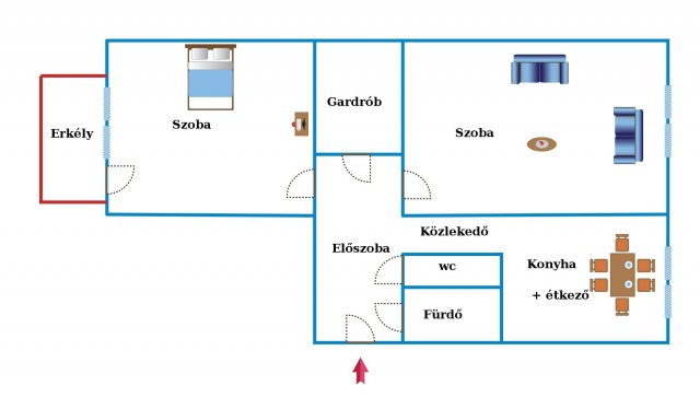 Eladó panellakás, Miskolcon, Király utcában 28.9 M Ft, 2 szobás