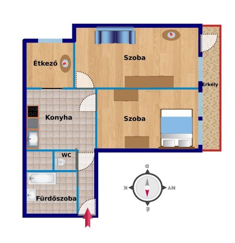 Kiadó téglalakás, albérlet, Zalaegerszegen 160 E Ft / hó