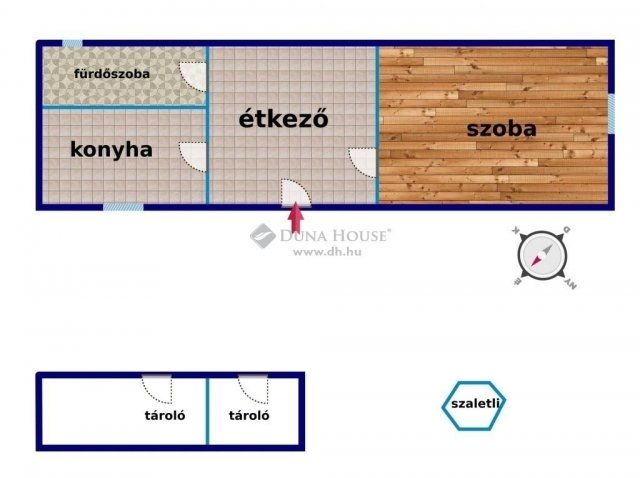 Eladó családi ház, Vecsésen 33 M Ft, 1 szobás