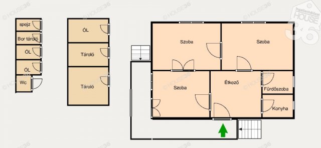 Eladó családi ház, Izsákon 23.5 M Ft, 3 szobás