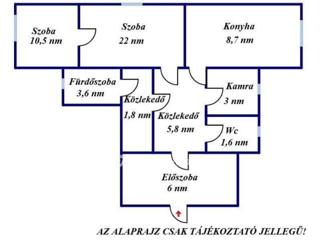 Eladó családi ház, Kunszentmártonban 11.95 M Ft, 2 szobás