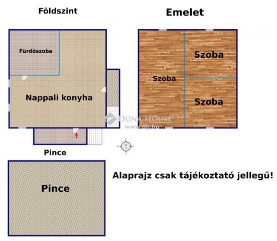 Eladó családi ház, Vácon 29.5 M Ft, 3 szobás