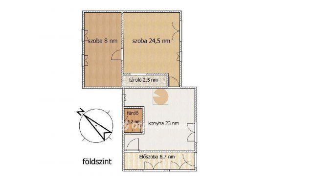 Eladó családi ház, Dabason 74.99 M Ft, 2+2 szobás