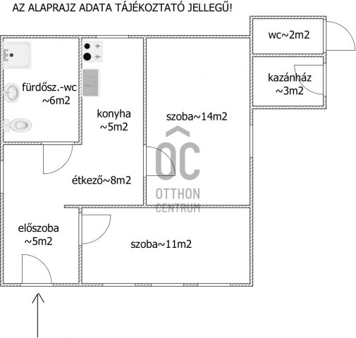 Eladó családi ház, Baján 34.9 M Ft, 2 szobás