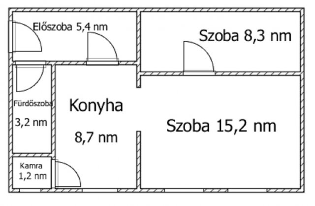 Eladó téglalakás, Ajkán 14.9 M Ft, 1+1 szobás