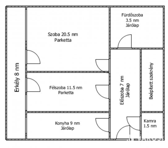 Eladó téglalakás, Salgótarjánban 20.9 M Ft, 2 szobás