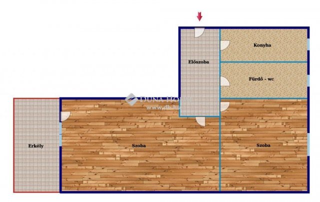 Eladó téglalakás, Budapesten, XX. kerületben 41.4 M Ft, 2 szobás