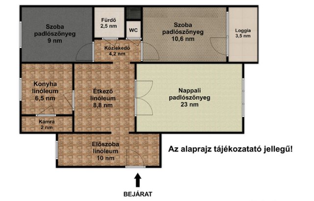 Eladó panellakás, Szegeden 65 M Ft, 3 szobás