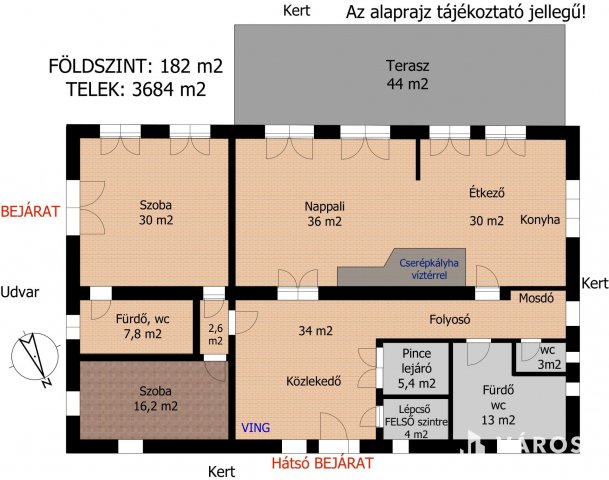 Eladó családi ház, Hegyeshalomban 158 M Ft, 8 szobás