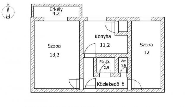 Eladó téglalakás, Orosházán 22 M Ft, 2 szobás