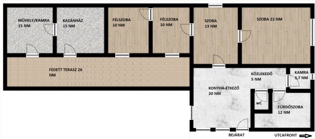 Eladó családi ház, Törökszentmiklóson 16 M Ft, 2+2 szobás