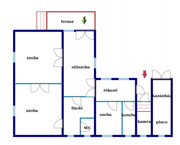 Eladó családi ház, Izsákon, Fenyő utcában 30.5 M Ft, 3 szobás