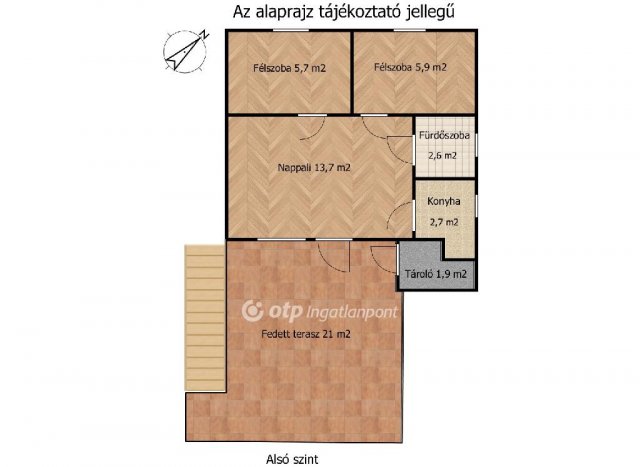 Eladó családi ház, Kiskunlacházán 40.9 M Ft, 2+3 szobás