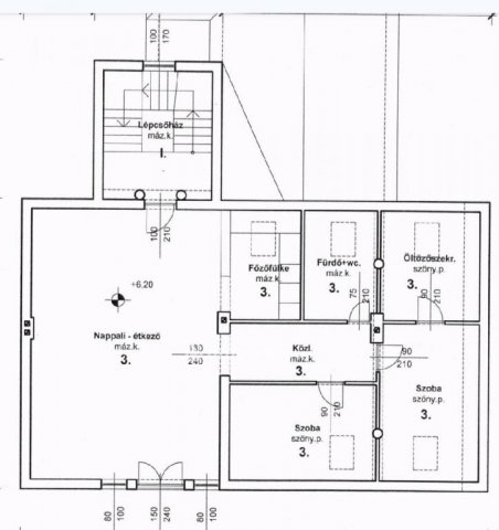 Eladó téglalakás, Encsen, Petőfi utcában 35 M Ft, 2+2 szobás