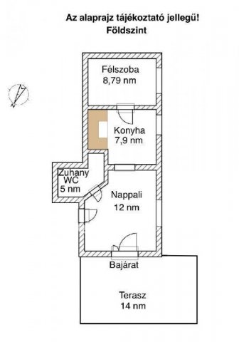 Eladó nyaraló, Nyúlon 59 M Ft, 1+3 szobás / költözzbe.hu