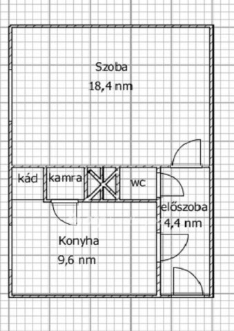 Eladó téglalakás, Ajkán 19.9 M Ft, 1 szobás