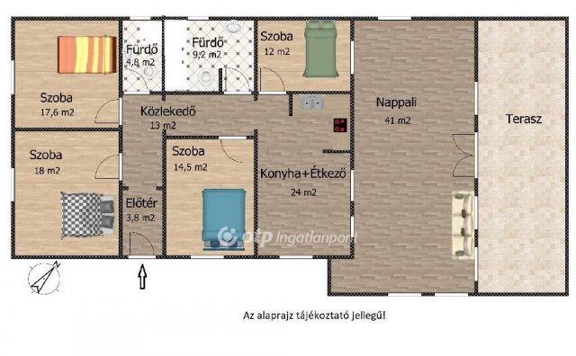 Eladó családi ház, Tiszanánán 54.9 M Ft, 5 szobás