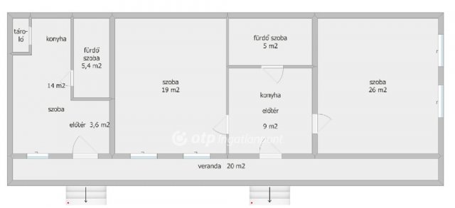 Eladó családi ház, Bükkösdön 35 M Ft, 3+1 szobás