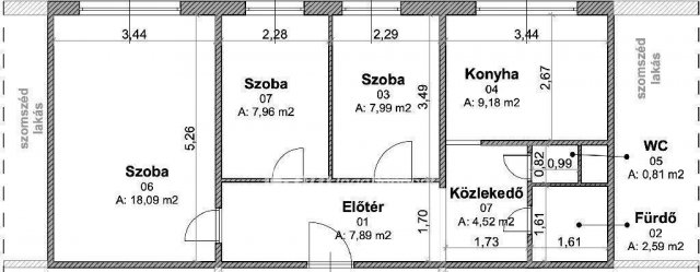 Eladó panellakás, Budapesten, IV. kerületben 65.9 M Ft, 3 szobás