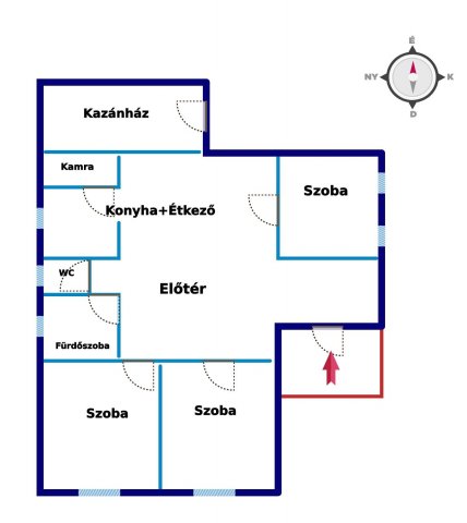 Eladó családi ház, Göncön 64.99 M Ft, 4 szobás