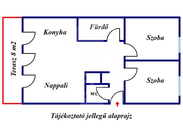 Eladó téglalakás, Pécsett, Petőfi utcában 69.9 M Ft, 3 szobás