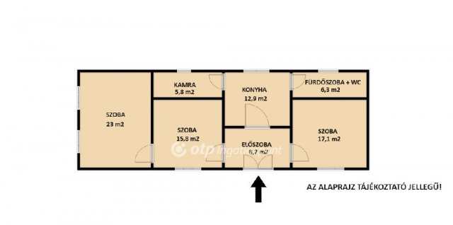Eladó családi ház, Tótvázsonyban 56 M Ft, 3 szobás