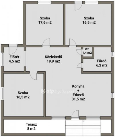 Eladó családi ház, Tuzséren 27 M Ft, 3 szobás