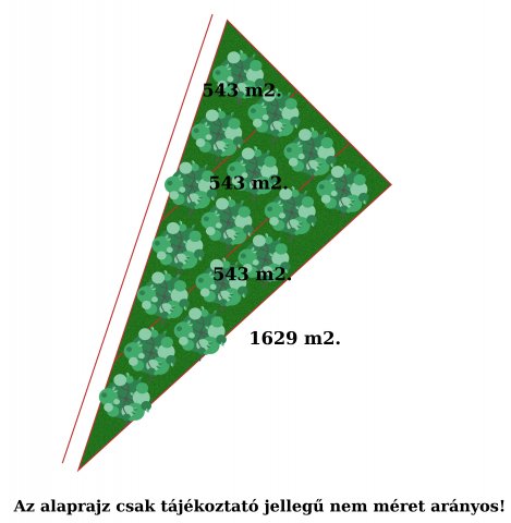 Eladó telek, Tápiószecsőn, Tó útján 1.9 M Ft