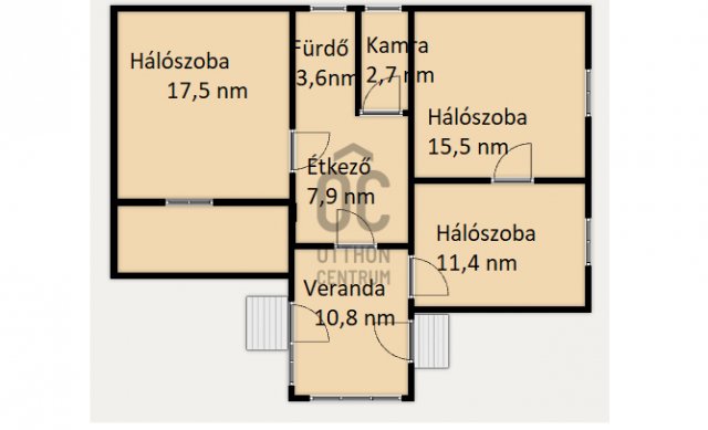 Eladó családi ház, Tápiószentmártonon 18.5 M Ft, 3 szobás