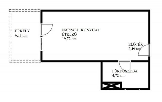 Eladó téglalakás, Fonyódon 44.535 M Ft, 1 szobás