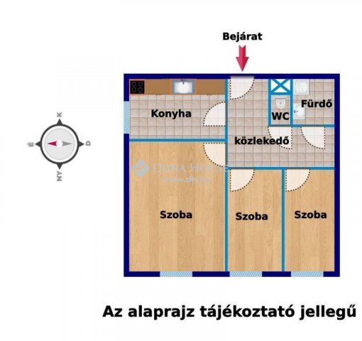 Eladó panellakás, Nagykanizsán 25 M Ft, 1+2 szobás