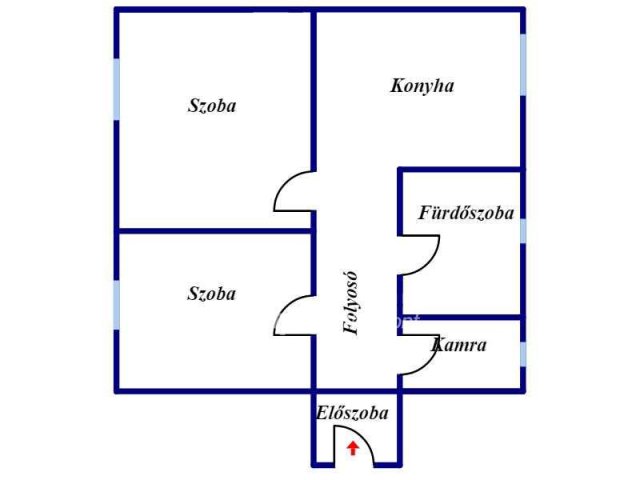 Eladó családi ház, Komádiban 15 M Ft, 2 szobás
