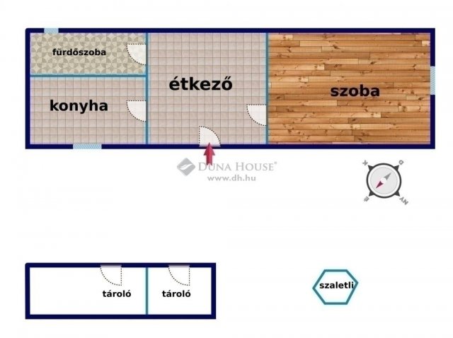 Eladó családi ház, Vecsésen 33 M Ft, 1 szobás