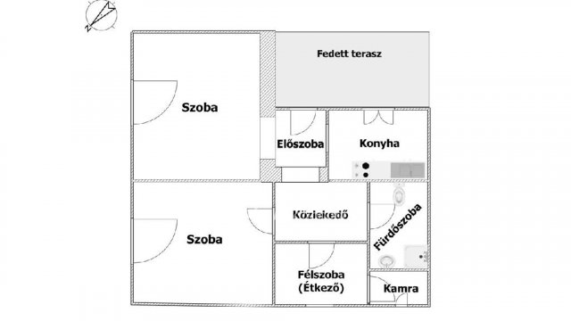 Eladó családi ház, Mezőkövesden 23 M Ft, 2+1 szobás