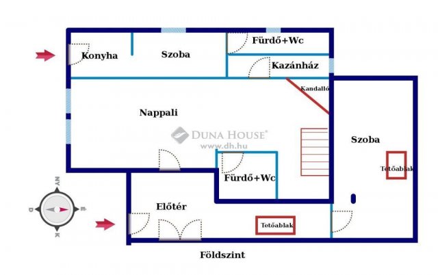 Eladó családi ház, Dunaharasztin 79 M Ft, 6 szobás