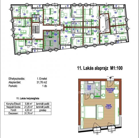 Eladó téglalakás, Mosonmagyaróváron 30.1 M Ft, 1 szobás