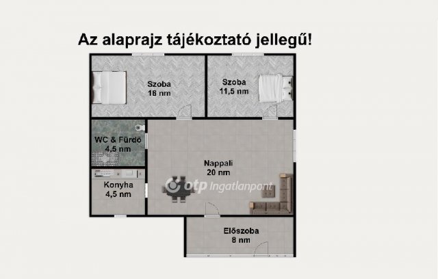 Eladó családi ház, Érden 69.9 M Ft, 3 szobás
