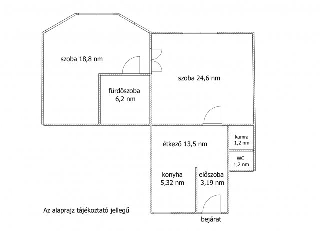 Eladó téglalakás, Budapesten, V. kerületben 129.8 M Ft, 2 szobás