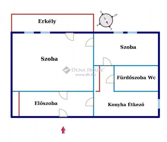 Eladó téglalakás, Szolnokon 26.8 M Ft, 2 szobás