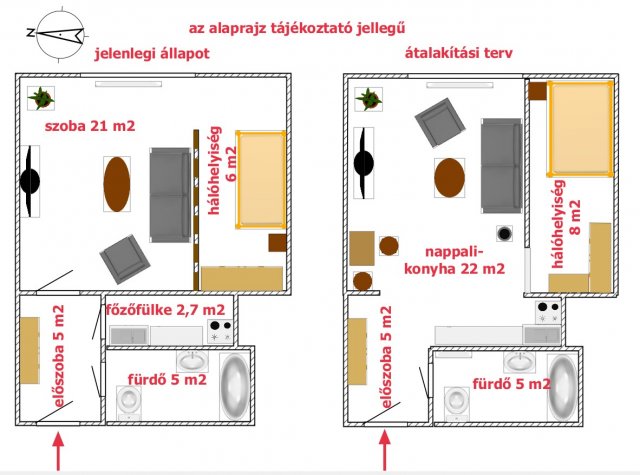 Eladó téglalakás, Budapesten, II. kerületben 47 M Ft, 1+1 szobás