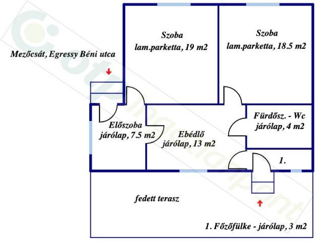 Eladó családi ház, Mezőcsáton, Egressy Béni utcában 11 M Ft